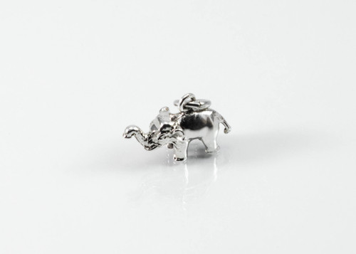 Mini Silver Elephant Charm