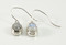 Dangling Oval-Shaped Balinese Moonstone Earrings