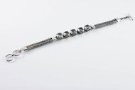 Blue Topaz Balinese Foxtail Bracelet