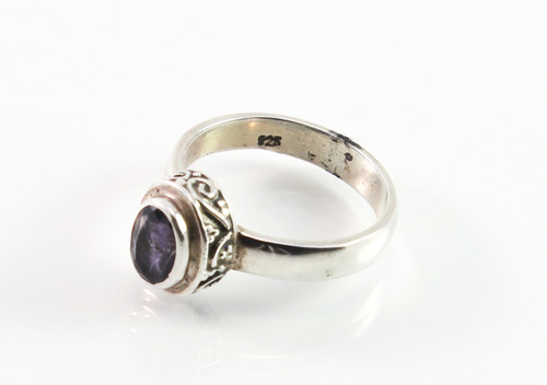 Balinese Sapphire Ring w/ Filigree Accents