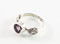Balinese Round-Shaped Amethyst Ring w/ Filigree 