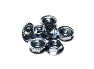 (250)1/4"-20 Hex Flange Nuts Serrated - Zinc