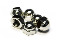 (500) 1/2"-13  Acorn Nut (Cap Nut) Nickel Plated