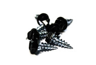 (100) 8x1/2 Slotted Hex Head Sheet Metal Screws (Black)