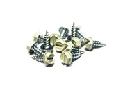 (100) 8x1/2 Slotted Hex Head Sheet Metal Screws (Eggshell)