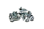(100) 8x1/2 Slotted Hex Head Sheet Metal Screws (Zinc)