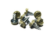 (1000) 6 x 3/8 Slotted Hex Head Sheet Metal Screws (Clay)