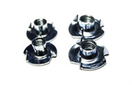 (2000)1/4"-20 x 5/16" -3 PRONG- TEE NUTS (T Nuts) ZINC
