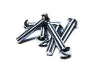 (100) 1/4 x1-1/2" Machine Screws - Round Head (Slotted) - Zinc