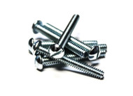 (25) #10 x 1-1/2" Machine Screws - Round Head (Slotted) - Zinc