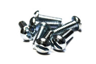 (250) 1/4 x3/4" Machine Screws - Round Head (Slotted) - Zinc