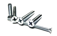 (500) #12x3" Machine Screws - Phillips Flat Head - Zinc