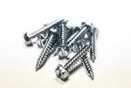 (500) 8x1" Slotted Hex Head Self Piercing Sheet Metal Screws (Zinc)