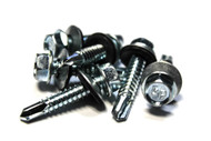 (500) 14x1-1/4 Unslotted Self Drilling Hex Head Sheet Metal Screws Neo Washer