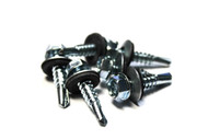 (500) 12x1 Unslotted Self Drilling Hex Head Sheet Metal Screws Neoprene Washer