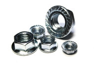 (1200) 7/16"-14 Hex Flange Nuts Serrated - Zinc
