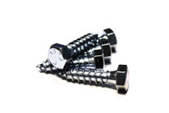 (100) 3/8"-7x1-1/2" Hex Lag Screw/Bolt - Zinc Plated