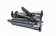 (1000) 1/4"-10x2-1/2" Hex Lag Screw/Bolt - Zinc Plated