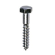 (250) 3/8"-7x3" Hex Lag Screw/Bolt - Zinc Plated