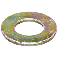 (250) 3/8" SAE Flat Washers - Yellow Zinc (THRU-HARDENED)