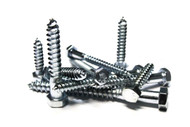 (50) 3/8"x3" Hex Lag Screw/Bolt - Zinc Plated