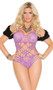 Lace strappy teddy with cut out detail. Crotch does not open.