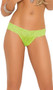 Neon floral lace thong underwear.