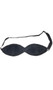Textured leather blindfold with adjustable elastic strap. Inside is padded and fleece-lined for comfort.