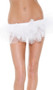 This tutu style petticoat features an elastic waist and four ruffled mesh layers.