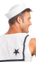 White "Dixie Cup" style costume Navy service hat.