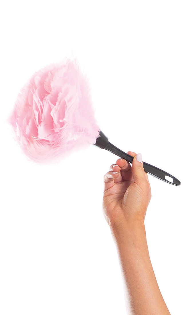 Pink French Maid Feather Duster