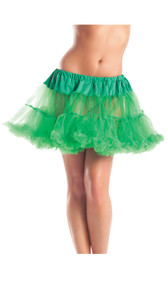Two layer ruffled mesh maxi petticoat. 15 denier.