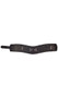 Leather collar features D ring front with attached O ring, studded nail head detail, front curve for comfort, and adjustable buckle closure.