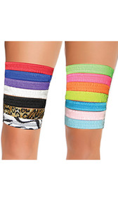 Stretch spandex leg garter.