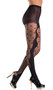 Opaque pantyhose with hidden polka dot design.