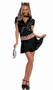 Feisty Feline cat costume includes: hoodie with cat ears, capris, skirt, detachable tail, collar and mouse purse. Six piece set. Can be worn two different ways.