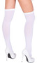 Over the knee high stockings with red cross decal. Garters not included. 
