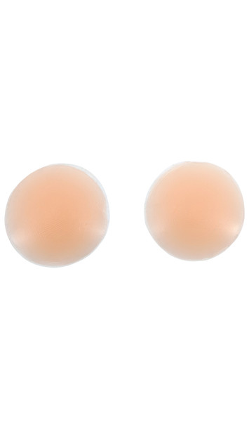 Self adhesive silicone circle shaped nipple covers. Pair. Boxed item.