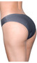 Seamless microfiber bikini panty with gusset.