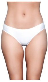 Seamless microfiber bikini panty with gusset.