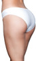 Seamless microfiber bikini panty with gusset.