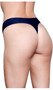 Seamless microfiber thong.