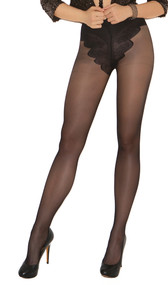 French cut support pantyhose with reinforced toe.