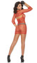 Sheer shredded net mini dress with halter neck and matching three quarter sleeve shrug included. Two piece set.