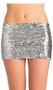 Low rise sequin skirt, pull on style. 