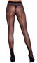 Sheer Spandex pantyhose with Cuban heel and back seam.