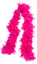 Hot pink feather boa. 72" long.
