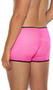 Men's striped sheer mesh boxer brief with contrast trim.