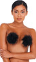 Self adhesive pasties with soft, fluffy marabou feather detail. Two per package.