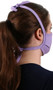 Double layer cotton face mask with adjustable tie straps that go behind the head and neck.